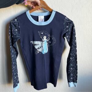 Disney Hanna Andersson FROZEN long sleeve pajama top kids size 14